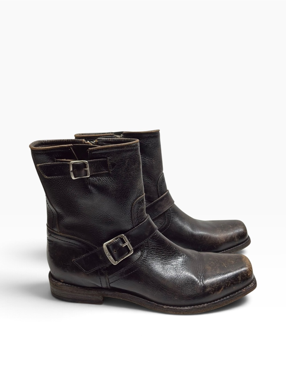 FRYE Black Smith Engineer Boots Size 9 M in Original Box